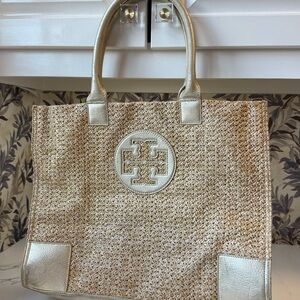 Tory Burch Tan and Gold Women's Jayden Tote Bag